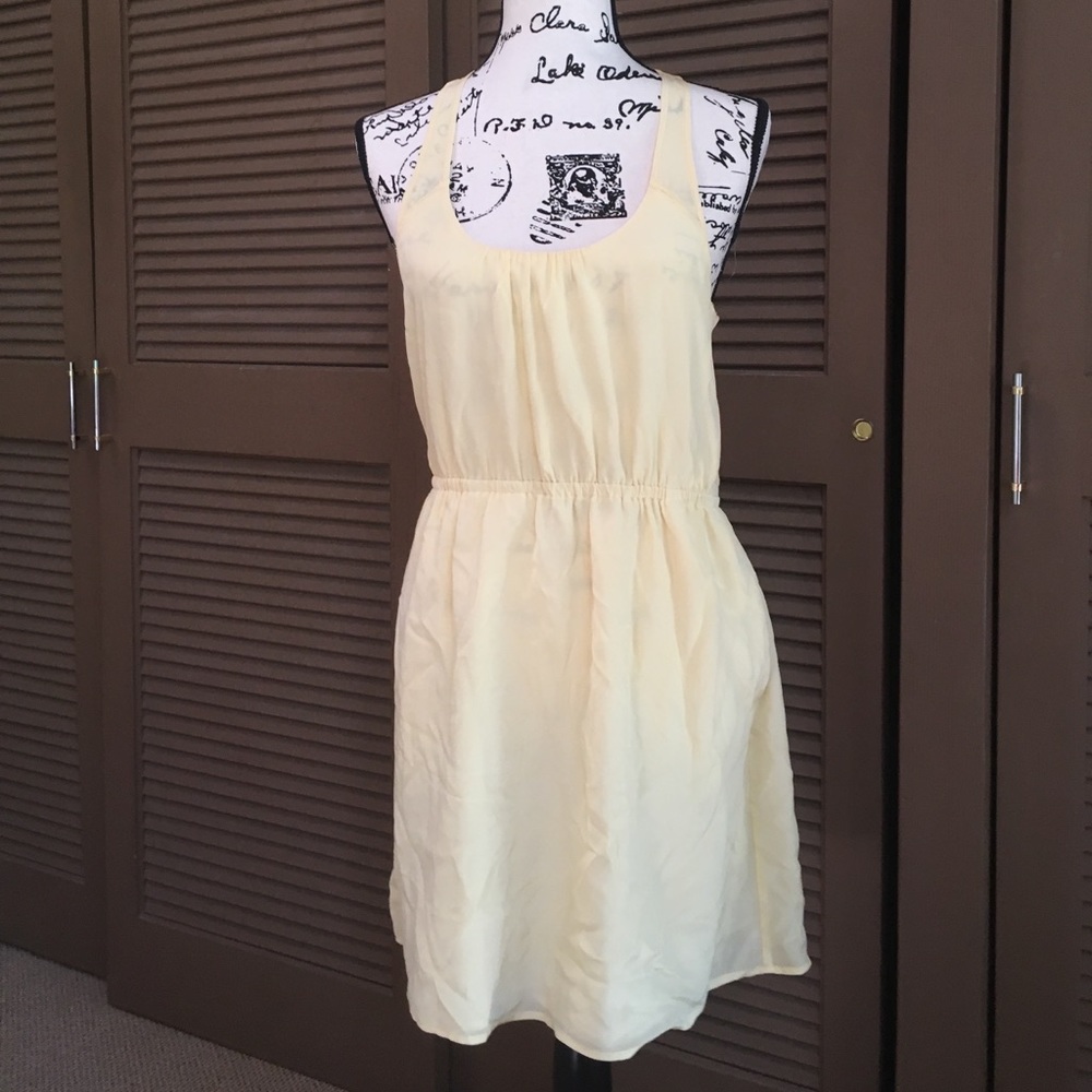 Madewell Racerback Silk Dress With Pockets!